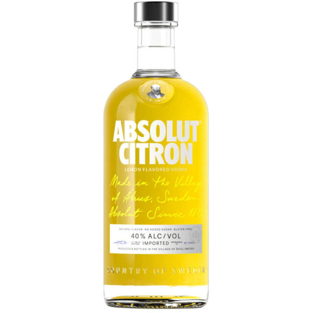 ABSOLUT CITRON PREMIUM VODKA 750ML